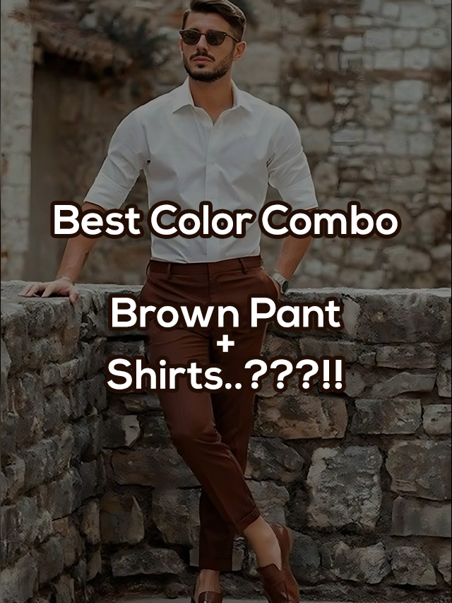 Brown Pant + Shirts Color Combo